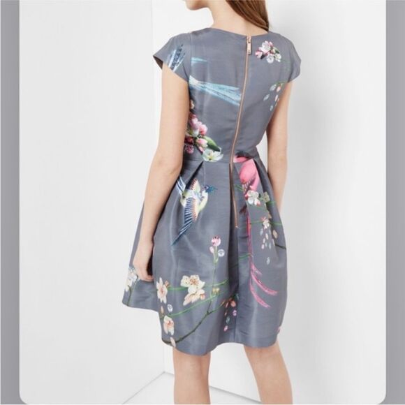 Ted Baker Zaldana Flight Of The Orient Dress -  Size 1 / USA Size 4 - Picture 3 of 14
